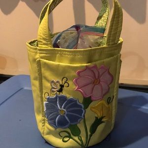 Yellow leather fine art purse